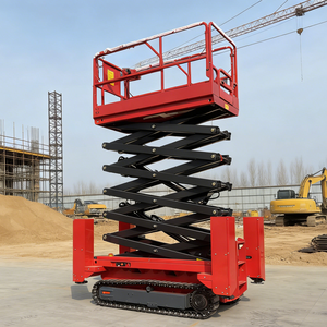 Platform Kerja Udara Bergerak JTGZ Electric 4-14m, Tipe Gunting, Crawler, Self-propelled, Bahan Stainless Steel - Product Image 2