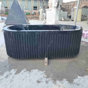 Nuova <span class=keywords><strong>Vasca</strong></span> <span class=keywords><strong>da</strong></span> Bagno Ovale <span class=keywords><strong>in</strong></span> Marmo Naturale Giapponese dal Design Moderno per Interni - Product Image 6