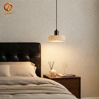Luminaire suspendu en marbre, style nordique, petite taille, hauteur réglable, LED, pour cuisine et salon