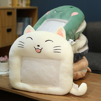 Offre Spéciale d'hiver oreiller en peluche chauffe-mains animal mignon avec fenêtre iphone ipad couvert chaud oreiller en peluche