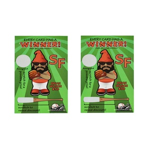 บัตรขูดรางวัลแบบกำหนดเองสำหรับโปรโมชั่น  ออกแบบพิเศษ  นำโชค  ซื้อแล้วได้สิทธิพิเศษ - Product Image 3