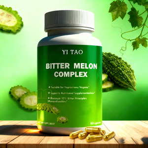 Capsules d'extrait de courge amère biologique naturelle, complément de Momordica Charantia, aide à réguler le métabolisme gastro-intestinal, OEM Privé - Product Image 3