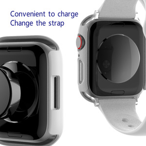 CS030 - Funda Protectora de Pantalla de Vidrio Templado para Reloj Inteligente, Acabado Mate, Cobertura Total, Compatible con <span class=keywords><strong>Apple</strong></span> <span class=keywords><strong>Watch</strong></span> Series 10, 11, 40, 42, 44, 46, 49 - Product Image 5