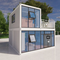Maison modulaire DXH personnalisée en usine de 2 étages, 3 chambres à coucher, 2 salles de bain, cuisine, maison préfabriquée en conteneur