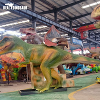 Dinosaure pédalier électrique pour terrain de jeux d'extérieur, collection