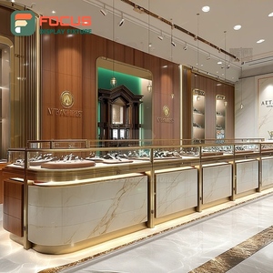 Fabricante de Sistemas Modernos de Exhibición de Joyería Personalizados, Mostrador de Exhibición para Joyería con Marco de Madera - Product Image 4