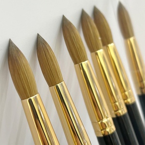 Pinceau à ongles en acrylique 100 % Kolinsky de haute qualité, sur mesure, taille 18, avec logo personnalisé et manche en bois – Vente en gros usine - Product Image 5