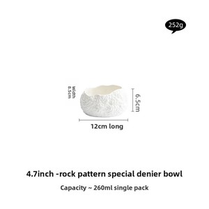 Tazón de Alta Gama con Diseño de Huevo y Patrón de Roca para Hoteles y Restaurantes, Ideal para Gastronomía Molecular Creativa y Artística, y Pequeñas Fiestas - Product Image 6