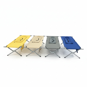 Dashing Wholesale Modern Custom Color Outdoor Foldable Portable Lightweight Metal Polyester Waterproof Bedroom Hospital Bed <b>Cot</b> - Product Image 3