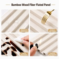 Panneau mural cannelé en WPC/PVC décoratif pour intérieur, 160*24/22 MM, alternative au bois, pour décoration intérieure