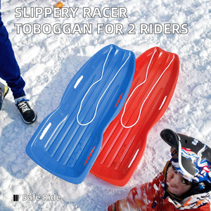 Toboggan en <span class=keywords><strong>plastique</strong></span> pour enfants avec corde de traction et structure antidérapante pour les sports d'hiver - Product Image 3