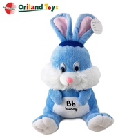 Lindo alfabeto inglés Animal juguetes de peluche suave felpa niños educación juguetes bebés Unisex personalizable hecho algodón PP EN71
