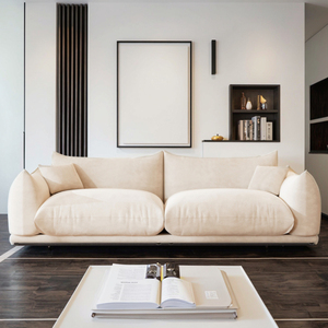 Sofá Modular Seccional Blanco Moderno Delanto para <span class=keywords><strong>Apartamento</strong></span>, Cómodo, Ecológico, Relleno <span class=keywords><strong>de</strong></span> Esponja, Patas <span class=keywords><strong>de</strong></span> Madera, Reclinable, 1, 2, 3, 4 Plazas - Product Image 2