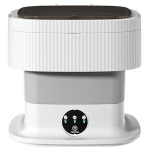 Portable 40W Semi Automatique Mini Machine À Laver Électrique Séchage Vêtements Blanchisserie Pliable Machine À Laver Pour La Maison - Product Image 1