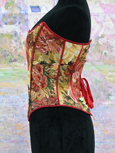 Corsé Romántico Vintage para Mujer, Faja Moldeadora con Diseño de Pintura al Óleo, Bustier Reductor de Abdomen, Corsé Renacentista, Top Corto para Mujer - Product Image 2