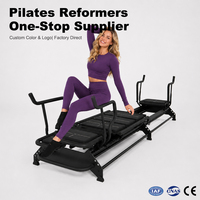 Optimisez votre équipement de yoga et de Pilates avec le Reformer Yogapro en alliage d'aluminium pour un projet complet de mise en place de studio de gym commercial professionnel.