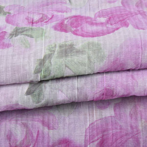 Tissu en crêpe froissé imprimé numériquement, 85% rayonne, 15% nylon, matière douce et fluide plissée <span class=keywords><strong>pour</strong></span> robes et jupes de filles - Product Image 3