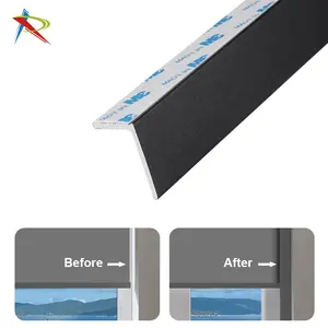 Blackout Light Blockers Side Tracks PVC Light Gap Blockers For Window Shades Room Darkening Light Blocking Strips To Blinds