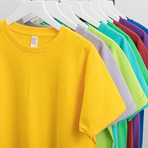 เสื้อยืดคุณภาพดี ผู้ชาย ผู้หญิง แบบเรียบ ไม่มีแบรนด์ ผ้าฝ้าย 100% ขายส่งราคาถูก จำนวนมาก เสื้อยืดเปล่าสำหรับสกรีน - Product Image 2