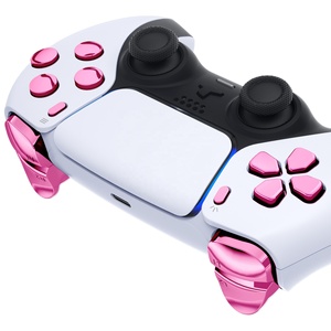 อะไหล่ D-Pad R1ปุ่ม R2 L1ปุ่ม L2ปุ่มสีชมพูโครเมี่ยมปุ่มชุดเต็มสำหรับตัวควบคุม PS5 BDM-030/040/050/060 - Product Image 3