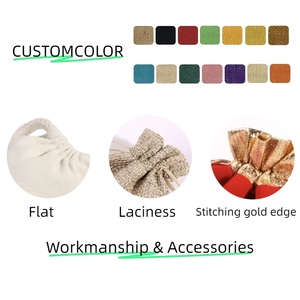 Sacs cadeaux cosmétiques en satin de soie avec cordon de serrage, personnalisés, écologiques, anti-poussière, avec logos, vente en gros - Product Image 3