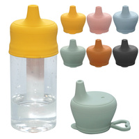 Couvre-gobelet en silicone sans BPA avec logo personnalisé, nouveau style, anti-fuite, alimentaire, pour accessoires pour bébés