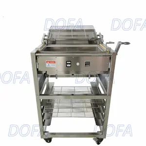 Moist Baked Doughnuts glazed glazing Icing Machine with three different flavours.