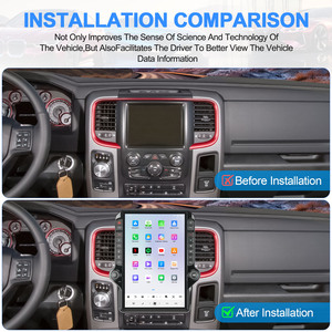 Navihua 14,4 pouces Android 14 Autoradio avec CarPlay DSP GPS Système Multimédia Écran Tactile pour Dodge Ram 2013-2018 Stéréo - Product Image 6