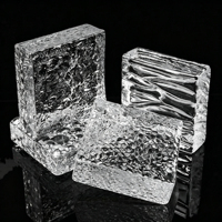 Briques de verre d'intérieur 150*150*50mm, prix d'usine, vente chaude, fabriquées en Chine, pour la décoration murale