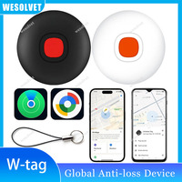 WESOLVET Rastreador GPS 4G Impermeable para Android/iOS, Localizador Antipérdida para Llaves/Billeteras/Equipaje, Batería CR2032 Reemplazable, App
