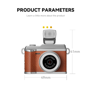 Mini caméra numérique HD 1080P avec écran, lampe flash, caméscope portable rétro pour étudiants et voyages - Product Image 4