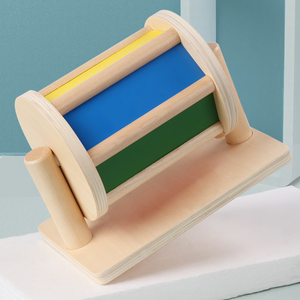 Boule ronde en bois <span class=keywords><strong>tiroir</strong></span> cible boîte jouet éducatif <span class=keywords><strong>Montessori</strong></span> éducation précoce balle pressant la boîte pour les enfants - Product Image 3