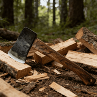 Hache de démolition multi-usage pour la lutte contre les incendies, lame en acier au carbone, manche en bois, pour la coupe d'arbres, le camping et les activités de plein air