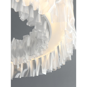 Nueva Lámpara de Araña Plisada de Diseño Creativo, Iluminación Moderna Minimalista de Lujo para Sala de Estar, Dormitorio, Sala de Exposiciones, 3000K E26 - Product Image 4