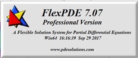 FlexPDE 7.07 Versión Profesional en Inglés (Edición) Totalmente Funcional
