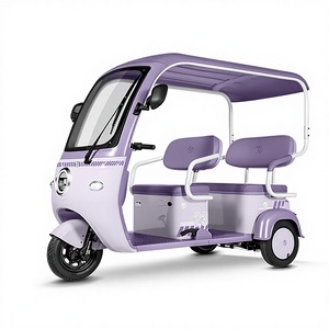 600W 48V Two-row Open Body <strong>Tuk</strong>-<strong>tuk</strong> Electric Tricycle Passenger Family Vehicle 300kg Load Lead-acid/Lithium <strong>Battery</strong> 25km/h - Product Image 2