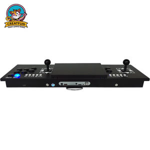 2人用 10インチ テレビ/PC ジョイスティック コントロールパネル スリムメタルケース アーケードビデオゲームコンソール - Product Image 2