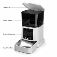 Distributeur automatique de nourriture pour animaux de compagnie OEM ODM en gros, distributeur intelligent de nourriture, logo personnalisé, couleur, emballage, marque privée, fourniture pour les marques d'articles pour animaux de compagnie