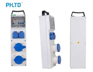 Boîte <span class=keywords><strong>de</strong></span> distribution d'énergie temporaire pour chantier <span class=keywords><strong>de</strong></span> construction en extérieur ignifuge PHLTD, monophasée, pratique, en plastique - Product Image 3