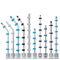 Aksesoris Pagar Elektronik Tiang Penyangga Bentuk L dari Paduan Aluminium - Kit Pagar Elektronik Pulse (Model TT)