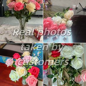 ลดราคาพิเศษ ดอกกุหลาบเทียมสัมผัสเหมือนจริง ขนาด 19.69 นิ้ว สำหรับตกแต่งงานแต่งงานและบ้าน รับผลิตตามสั่ง ขายส่ง - Product Image 5