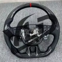 Volant en fibre de carbone personnalisé YLD pour Toyota Camry 8ème génération XLE SE XSE Avalon avec poignées en cuir rouge