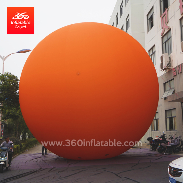 Oxford Outdoor Customized Giant Inflatable Advertising Inflatable Orange Spheres with Led Light