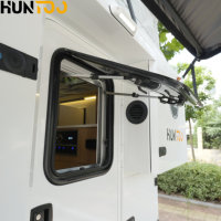 Huntoo Australie Standard Léger Moderne 4x4 Tout-Terrain Motorhome Pickup Mini Slide-On Camper Caravan RV Camping Extérieur sur Toit