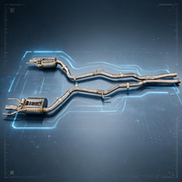 Échappement à soupapes en titane ZF Factory Direct pour Mercedes AMG E63, échappement à soupapes électroniques à fixation directe