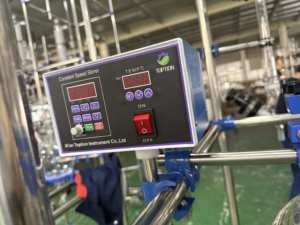 Reactor de vidrio con brida multipuerto 50 juntas de bola embudos de alimentación termopares Equipo de destilación con diseño revestido - Product Image 6