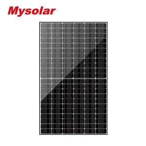 Mamibot Mysolar 720W Gold Bifacial HJT half- cell solar panels with dual glass framed 210*210mm N-type HJT solar modules