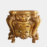 Commode traditionnelle victorienne en chêne massif, table de toilette artisanale, style Louis XV, meuble sculpté pour la maison, bureau de maquillage