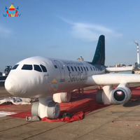 Modèle réduit d'avion gonflable géant en PVC personnalisé de taille 1:1 Avion gonflable Avion gonflable