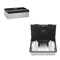 Prise de sol encastrée FUPAI JF Type 200 16A 4 prises NFC EU CN en acier inoxydable dissimulée IP20